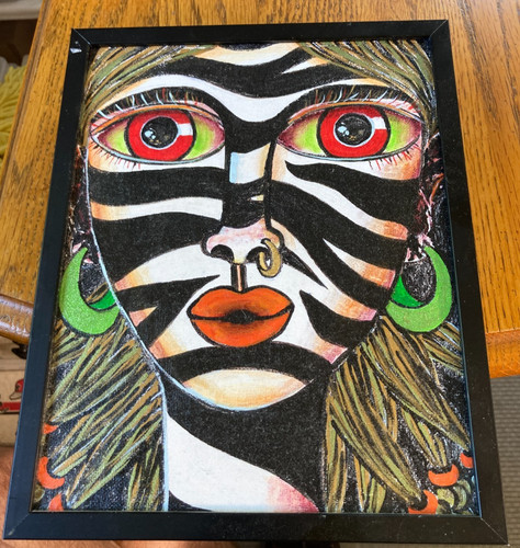 Zebra clan painting - zebra,