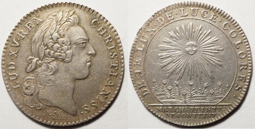 Louis rare jeton - xv, :