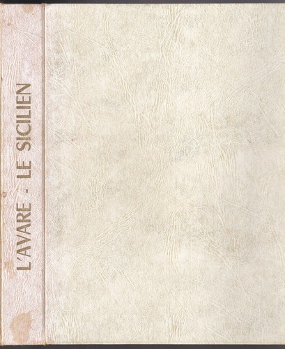 Avare le sicilien de - l'avare,