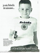 PUBLICITE ADVERTISING 066  1967   Rubafix   rouleau de scotch écolier