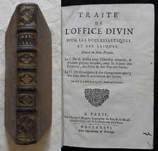 Traité de l'Office Divin, Pour les ecclésiastiques... (chez Muguet, en 1686)