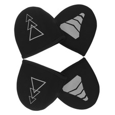 Lot de 2 paires de couvre-chaussures de cyclisme thermiques coupe-vent pour