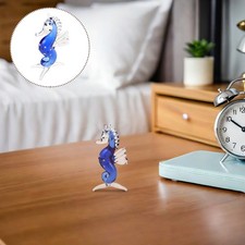  Sculpture miniature en verre représentant un hippocampe : figurine en cristal