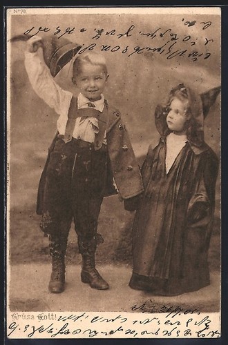 Fille garçon costume - fille, et