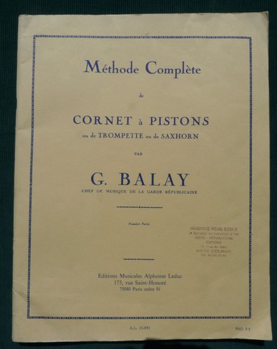 Méthode complète cornets - complète,