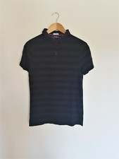 Superbe Polo Jules taille S rayé bleu marine coupe slim