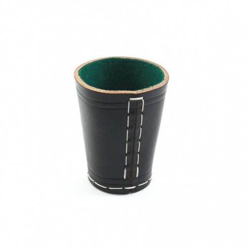 Gobelet dés cuir - gobelet, en
