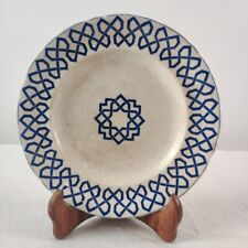 Assiette À Dessert Jules Vieillard Décor Bleu Turc 19ème