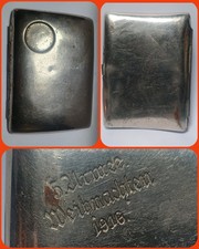 Ancien Etui à Cigares Gravé 5.Armee Weihnachten 1916 , WW1 Allemagne Autriche 