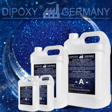 Résine Époxy + Effekt-Pigment-Blau 05 Résine à Couler Epoxy Table Sol Bleu