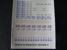 CARPENA HO 87..58  DECALQUES POUR DRAISINES ET SIGNALISATION CHANTIERS
