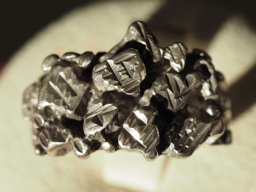 Bague brutaliste vintage - bague,
