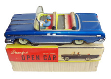 JOUET AUTO ME 677 OPEN CAR SHANGHAI BATTERY POWERED VINTAGE TIN TOY 敞篷车上海电池供电老式铁