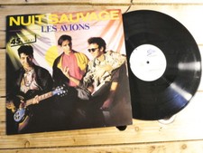 LES AVIONS NUIT SAUVAGE MAXI 45T NO LP VINYLE EX COVER EX ORIGINAL 1986