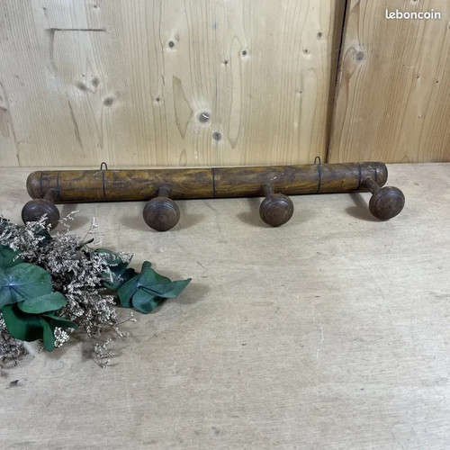 Porte manteaux vintage bois - vintage, en