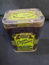 Ancienne Boîte en Tôle Publicitaire #89 - Cacao Poulain