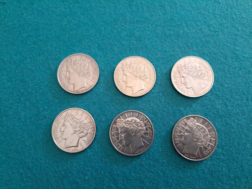 Pieces 100 francs argent - 100,