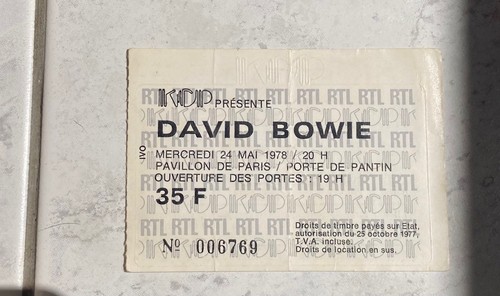 David bowie billet concert - david,