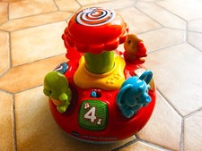 Jouet Vtech toupie animaux TBE