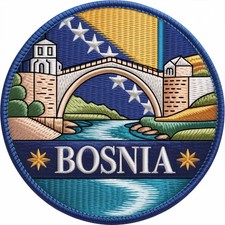 Écusson drapeau de Bosnie