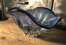 Coupelle Vide Poche Verre Soufflé Murano L 18,4 Cm