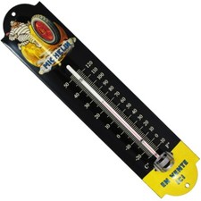 Thermomètre émaillé bombé hauteur 28/30cm : MICHELIN BIBENDUM PLANETE