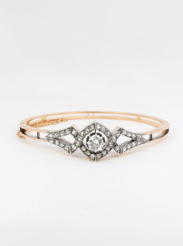Bracelet jonc rose - bracelet,