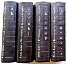 Paul-Emile Littré - Dictionnaire de la Langue Française * Complet 4 Tomes * 1969