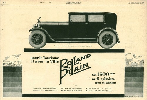 Publicité ancienne automobile
