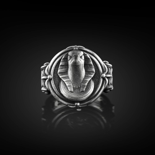Bague chevalière homme - , en