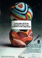 publicité Advertising  0922  1970    laine Berger du Nord couleur de reve
