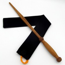 15 " Main Tourné Ministre Fudge Acajou Bois Magique Wizard Wand W/Velours Sac