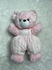 Peluche doudou vintage ourson rose Tartine et Chocolat