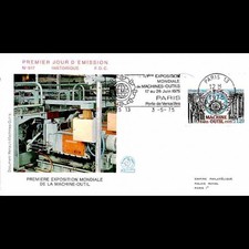 FDC n° 917 - Expo mondiale de la machine outil - 3/5/1975 Paris + flamme