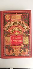 JULES VERNE HETZEL LA MAISON A VAPEUR CARTONNAGE A UN ELEPHANT 1905 / 1914