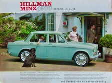 HILLMAN  MINX  1600 BERLINE DE LUXE   PROSPECTUS  ROOTES