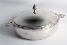 Légumier métal argenté