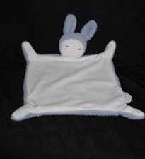 🐰Doudou lapin bleu blanc