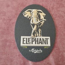 ANCIEN SOUS BOCK  CARTON OVALE CARLSBERG ELEPHANT+ HISTOIRE