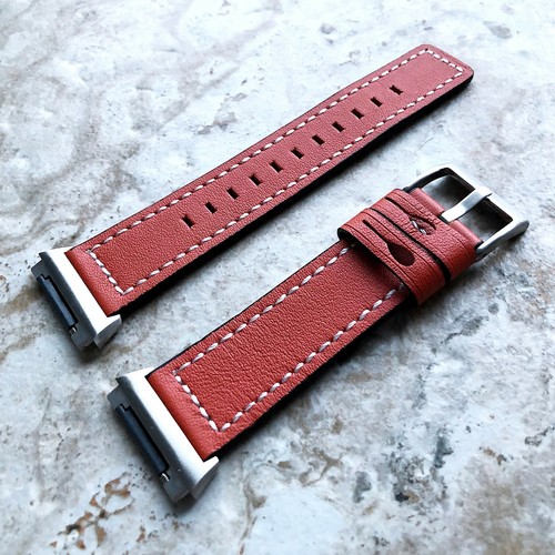 Bracelet cuir souple orange - bracelet,