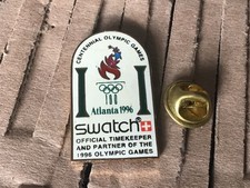 pins ATLANTA SWATCH 1996 egf signé ACOG. Centenaire jeux olympiques SUISSE