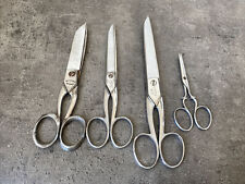 4 Anciens Ciseaux De Couture Nogent Métal Chrome Loisirs Créatifs