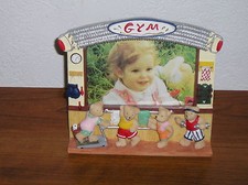 Picture Frame Baby Bear Gym  Kitchen Wood 4 1/2" x 3"