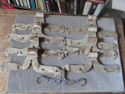 637 lot de 9 pentures - "637.23",