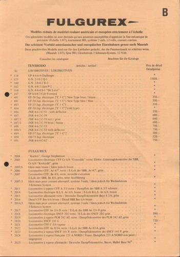 Catalog fulgurex 1973 87 - catalog, ho