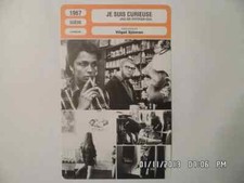CARTE FICHE CINEMA 1967 JE SUIS CURIEUSE Lena Nyman Borje Ahlstedt