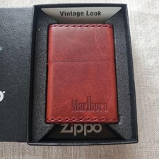 Numéro de série Marlboro Leather Zippo édition limitée neuf jamais utilisé