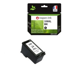 339XL fabriqué en France, 1 Cartouche d'encre compatible pour HP 339 XL Noir C87
