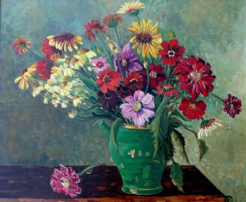 Grand tableau fleurs nature - grand,