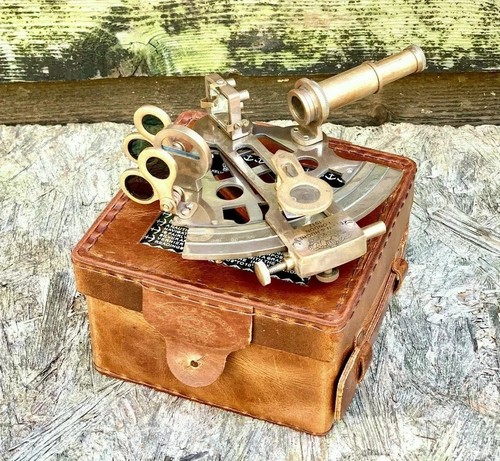 Sextant marin ancien bois - sextant,